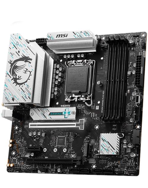 En ucuz MSI B760M GAMING PLUS WIFI-6 1700 DDR5 6800(OC) PCI-E ,M.2 USB3.2 HDMI,DP 1x 2.5G LAN WI-FI 6E ATX Anakart